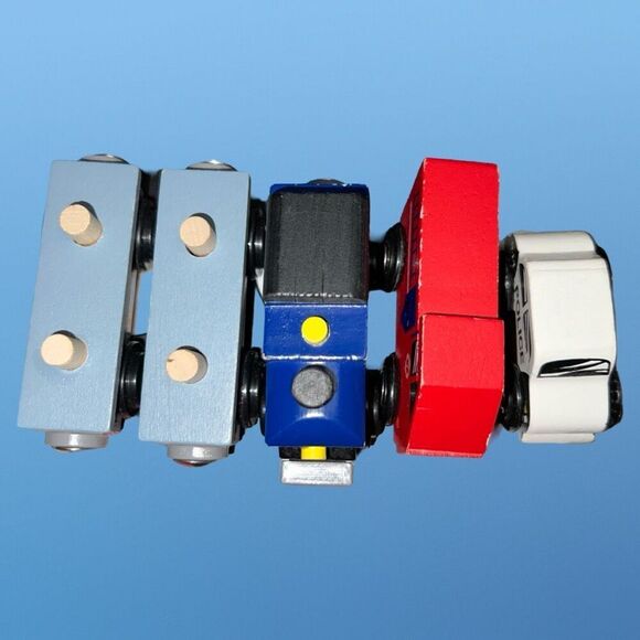 Lot Of KidKraft Wooden Train Track Set 59 Pieces - Picture 3 of 6